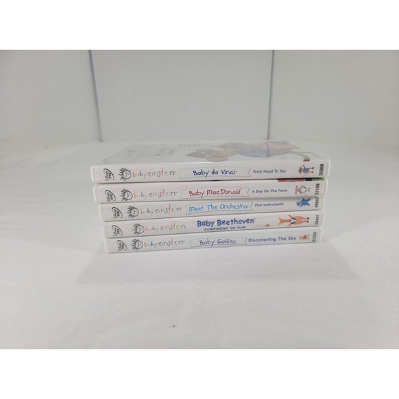 Lot of 5 Baby Einsteins DVD Lot Beethoven, Meet the Orchestra, Galileo, Da Vinci - Picture 2 of 9